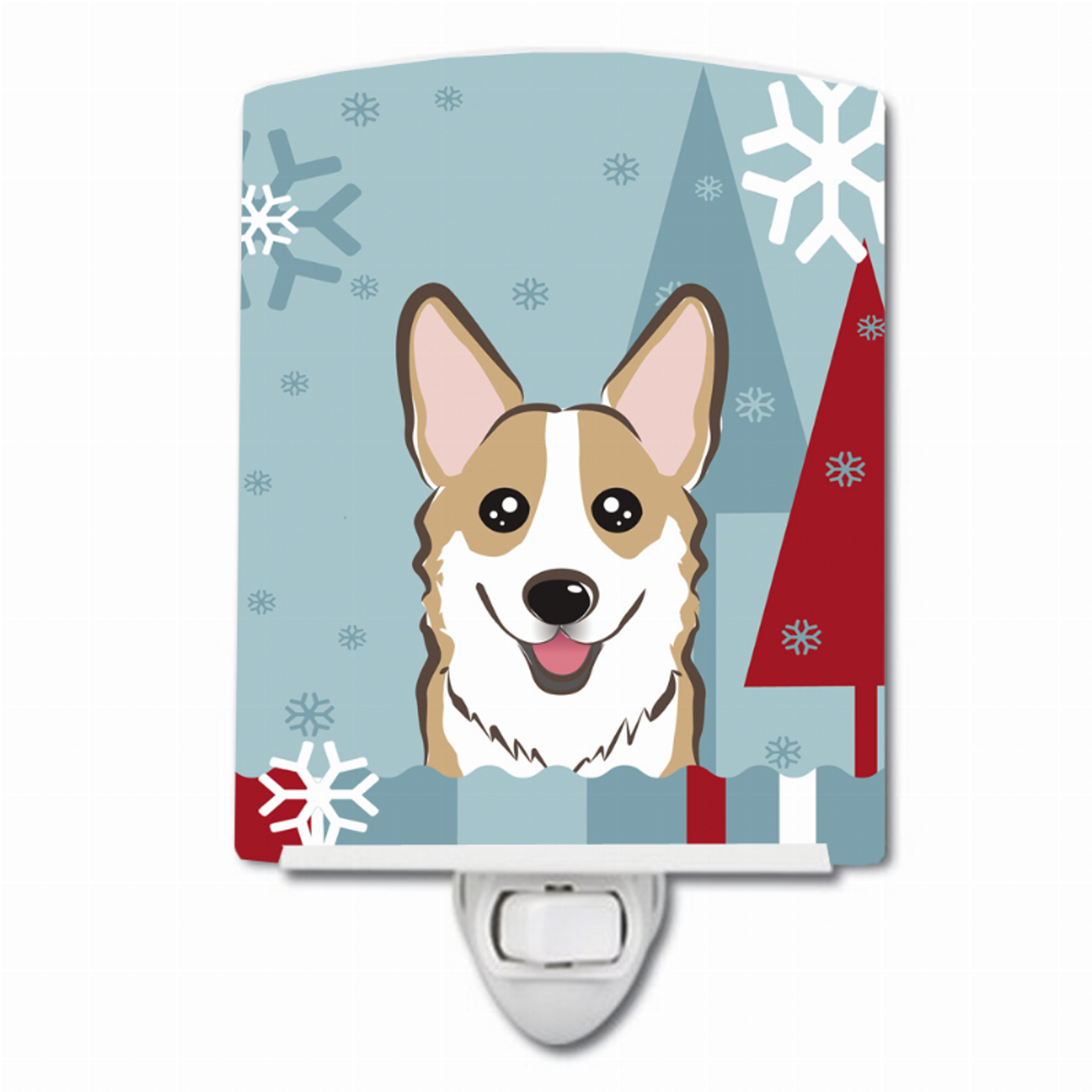 Winter Holiday Design with Dog Ceramic Night Light - S000213B001695P099142V000