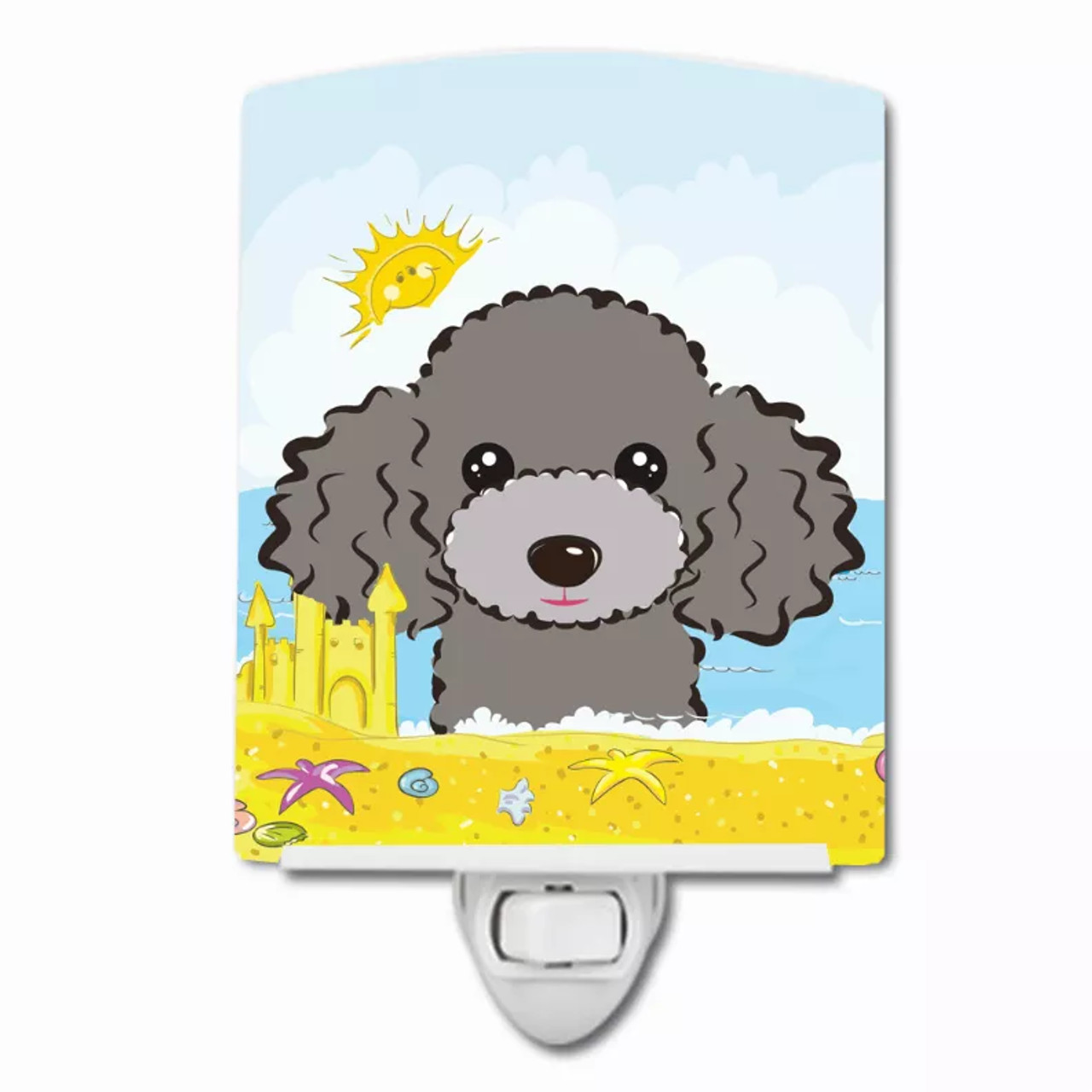 Summer Beach Design with Dog Ceramic Night Light - S000213B001695P099458V000