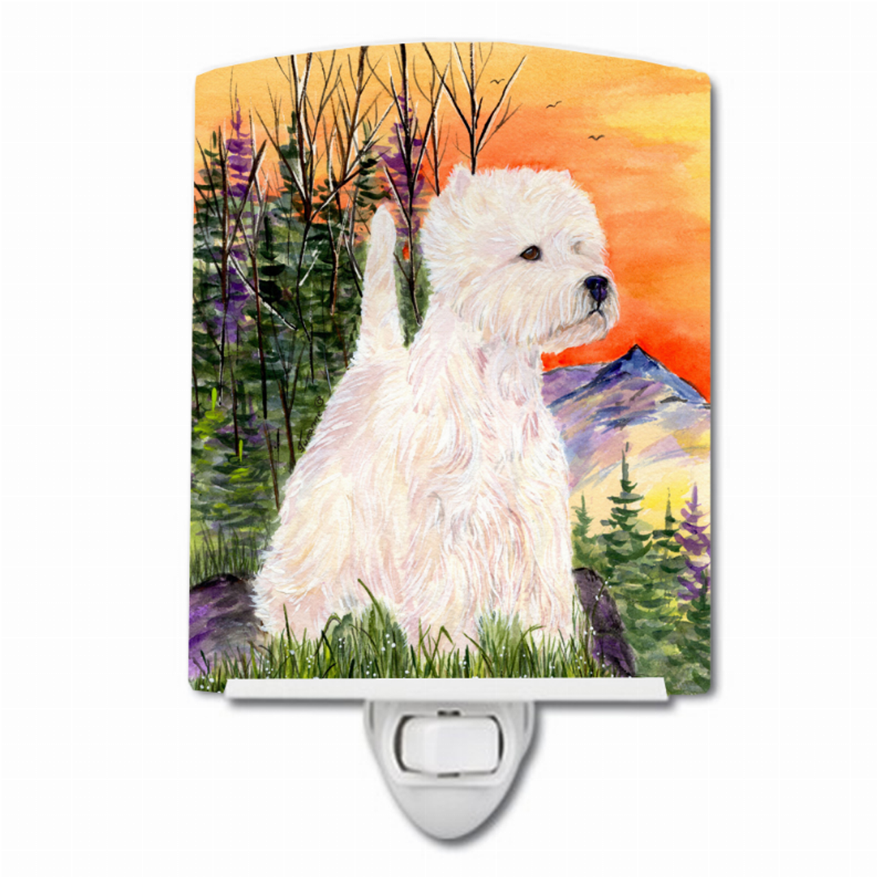 Dog Art Ceramic Night Light - SS1013CNL
