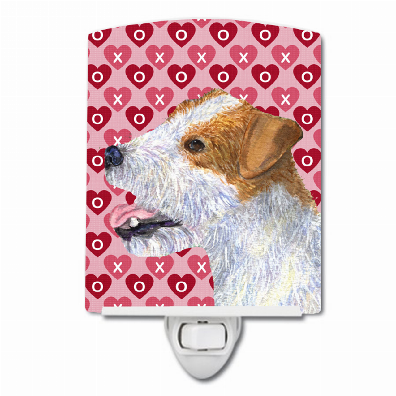Hearts Love and Valentine's Day Dog Art Ceramic Night Light - SS4504CNL