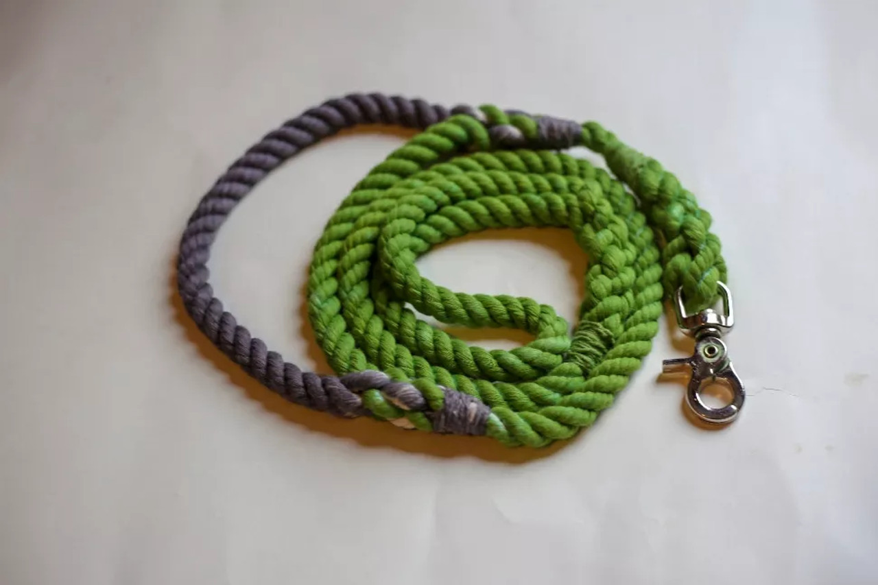 Rope Dog Leash with Traffic Handle - GREENTH1