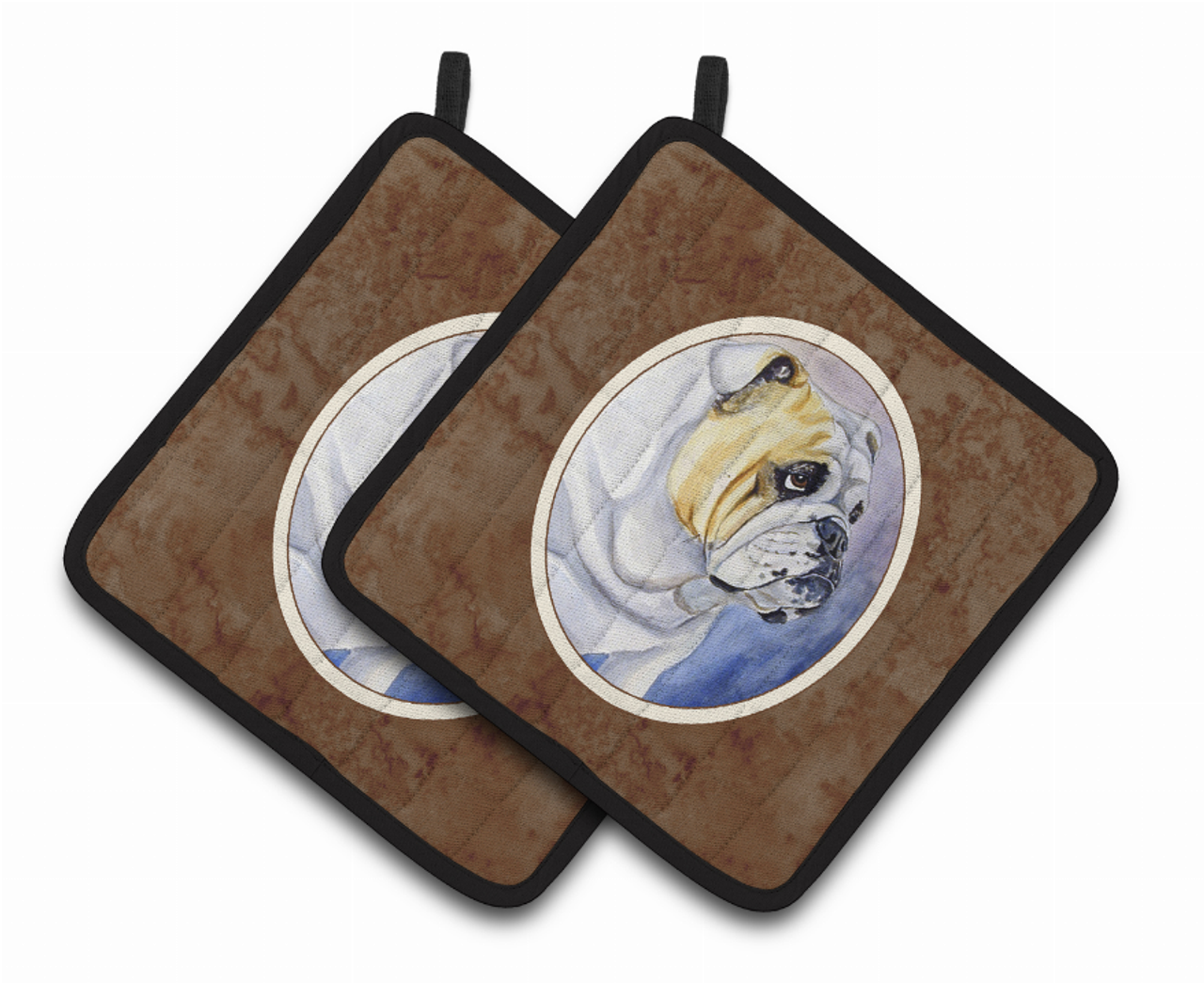 Dog Artwork Pair of Pot Holders - 7028PTHD