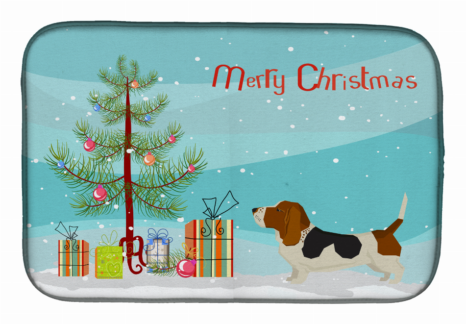 Dog Breed/Merry Christmas art Dish Drying Mat - CK3518DDM