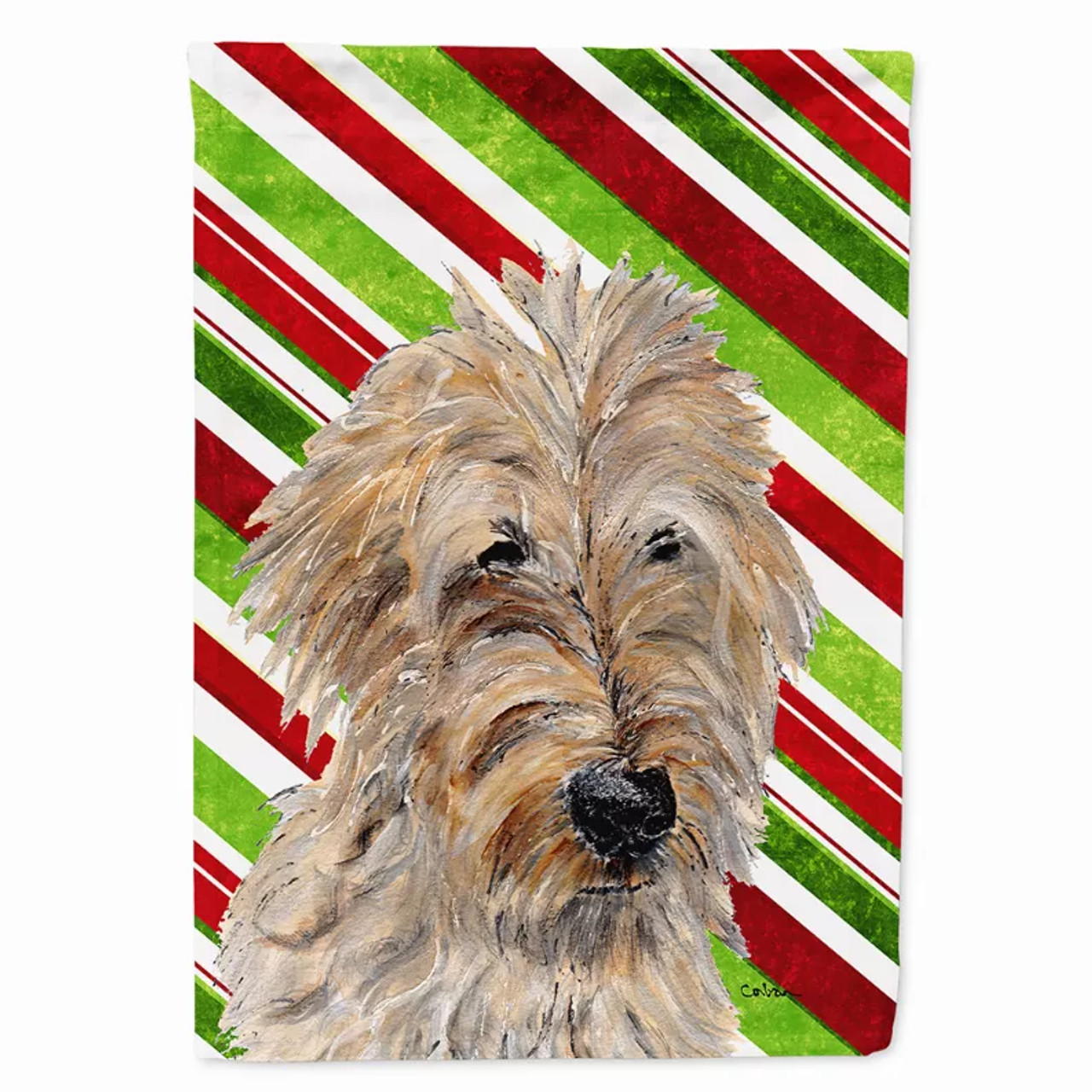 Candy Cane Holiday Christmas Dog Flag Garden Size - S000213B001695P038716V000