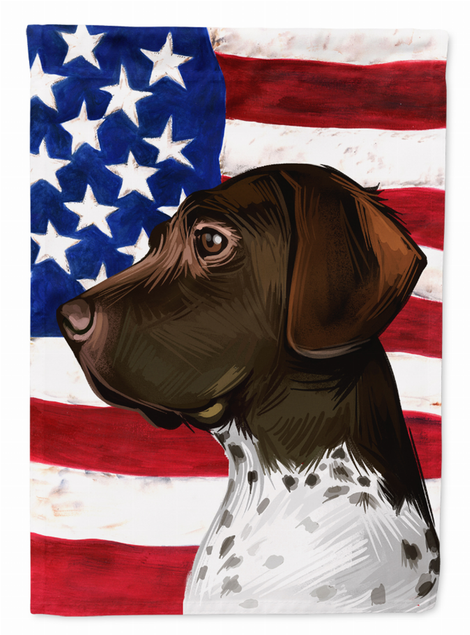 American Flag with Dog Artwork Flag Garden Size - CK6634GF