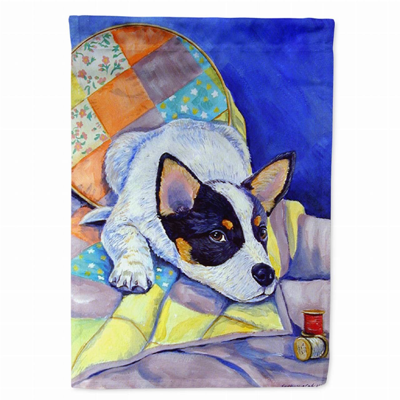 Dog Breed Themed Art Flag Canvas - S000213B001695P121227V000