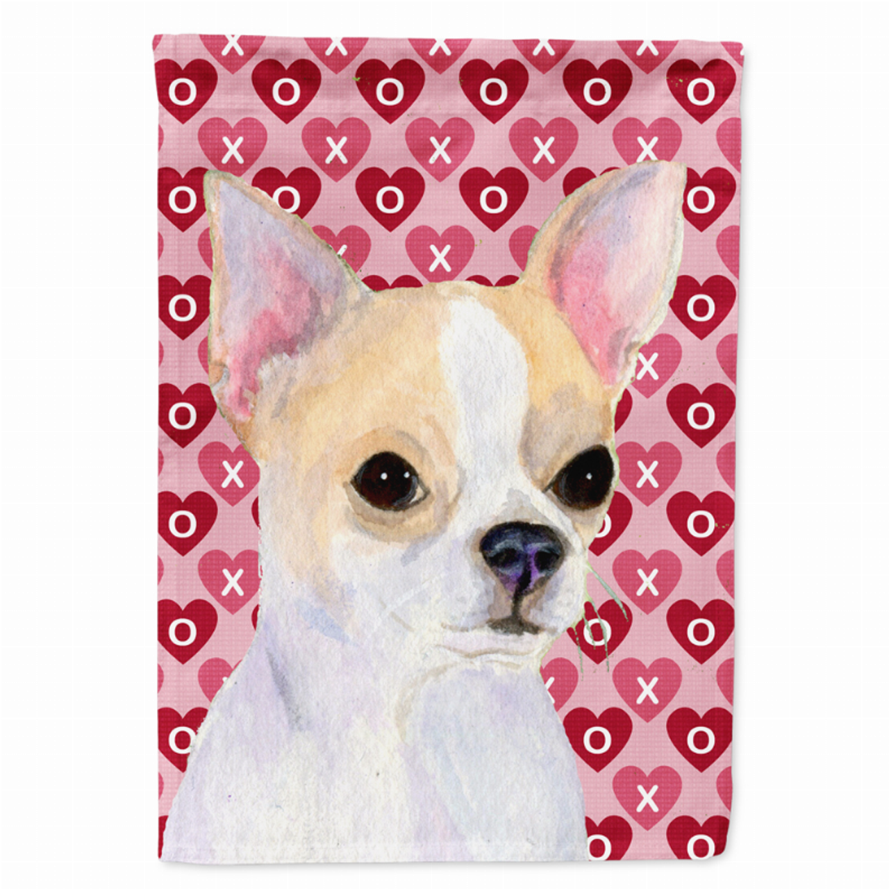 Hearts Love and Valentine's Day Dog Portrait Flag Garden Size - SS4474GF