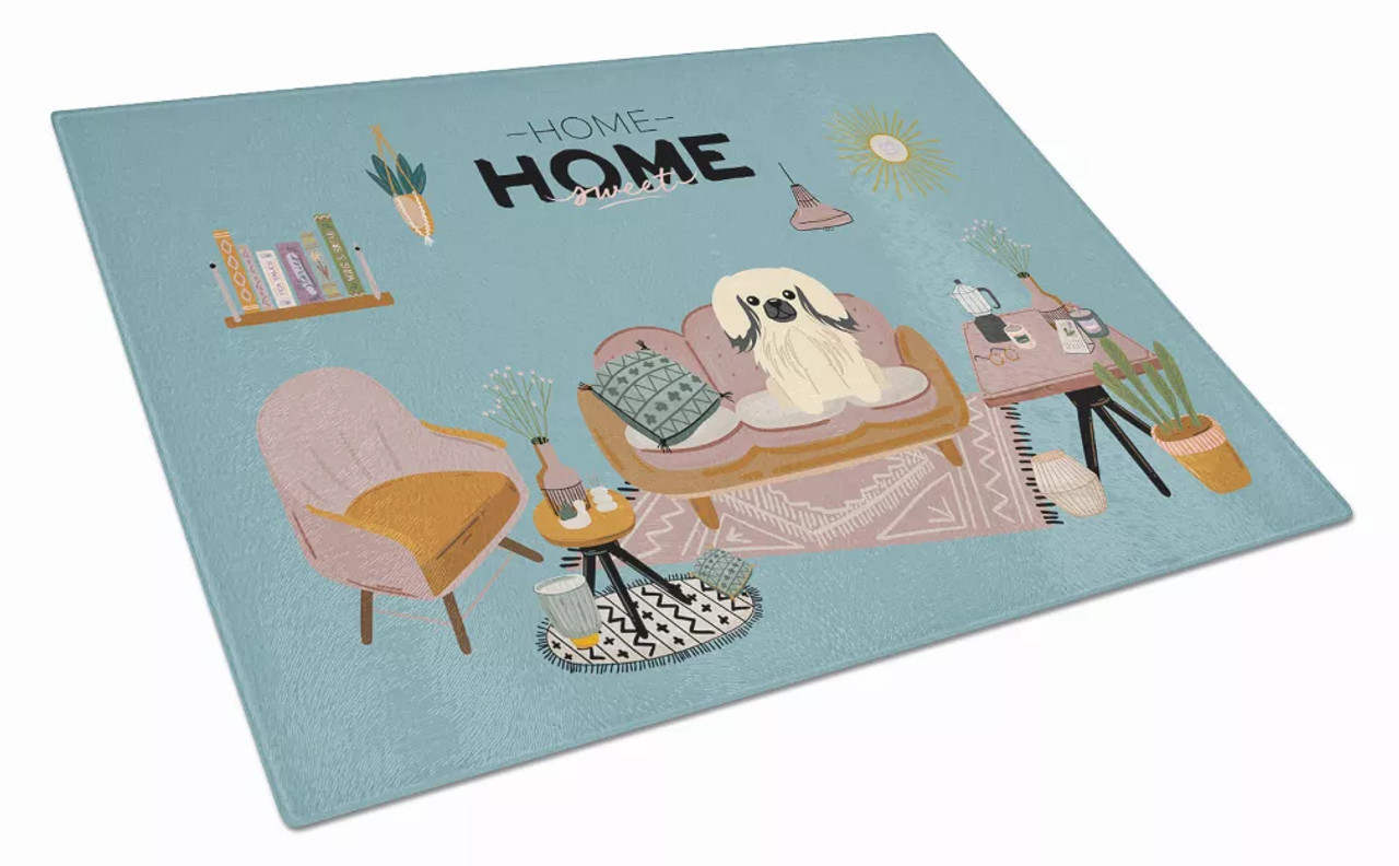 Sweet Home Dog Print Glass Cutting Board Large - S000213B001695P020202V022