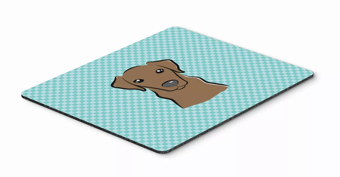 Checkerboard Design with Dog Mouse Pad, Hot Pad or Trivet - S000213B001695P044177V000