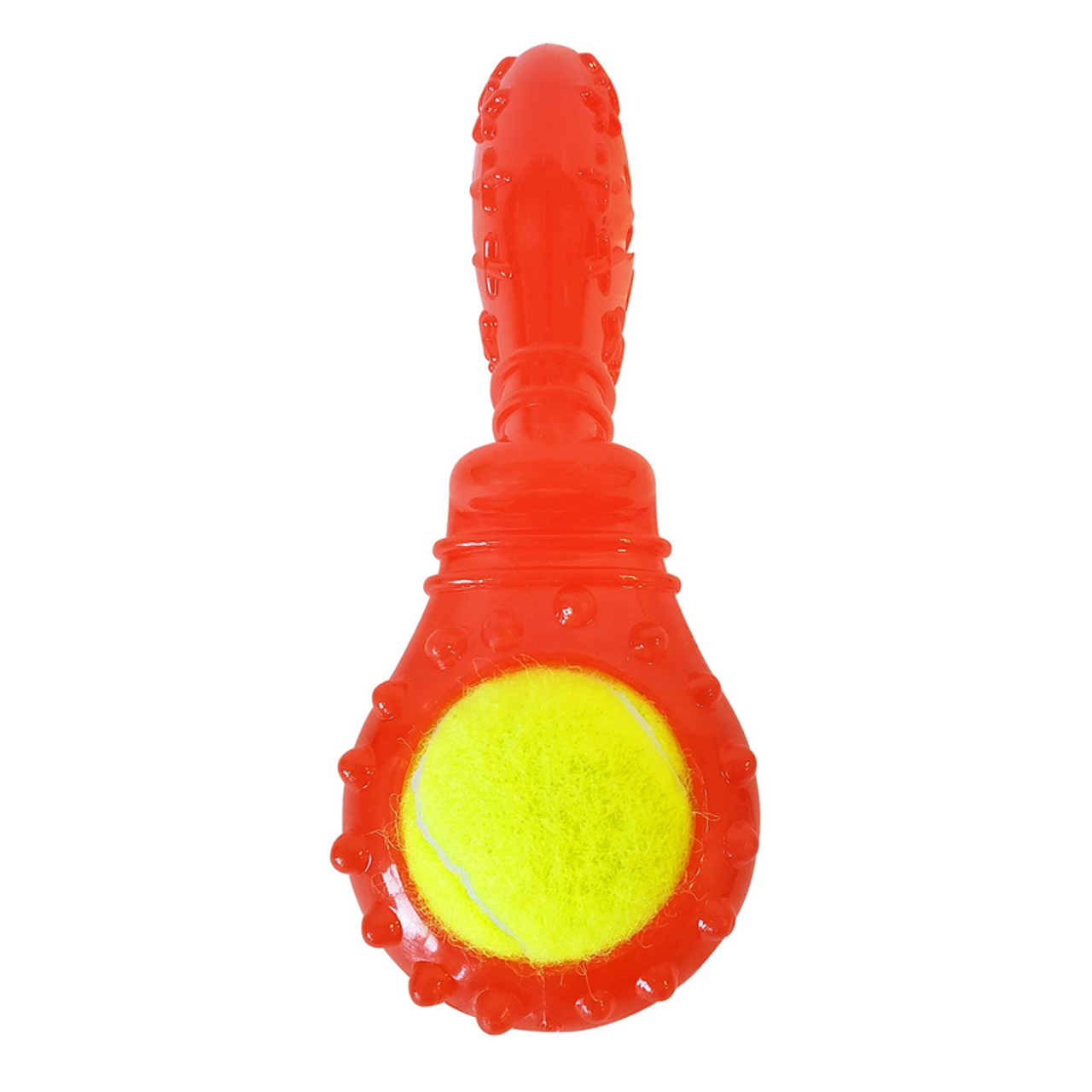 Eco-Friendly Squeaky TPR Tennis Ball Dog Toy with Treat Fill Eco-Friendly Squeaky TPR Tennis Ball Dog Toy with Treat Fill