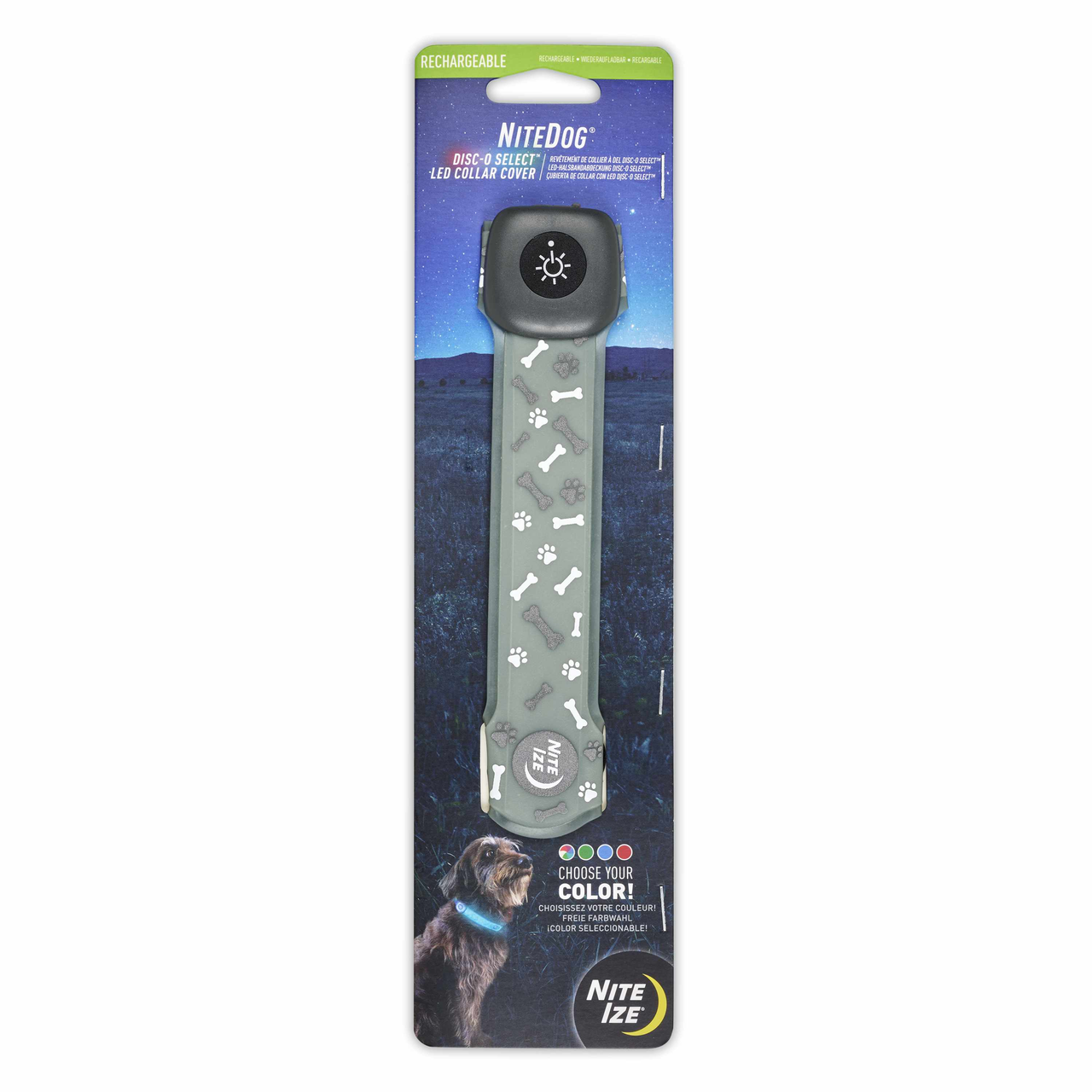 Nite Ize NiteDog Rechargeable LED Collar Cover - Disc-O Select