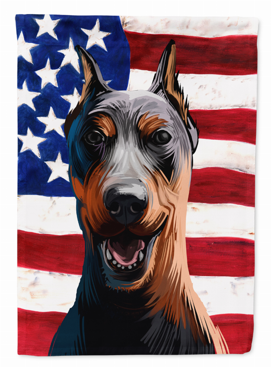 American Flag with Dog Artwork Flag Garden Size - CK6534GF