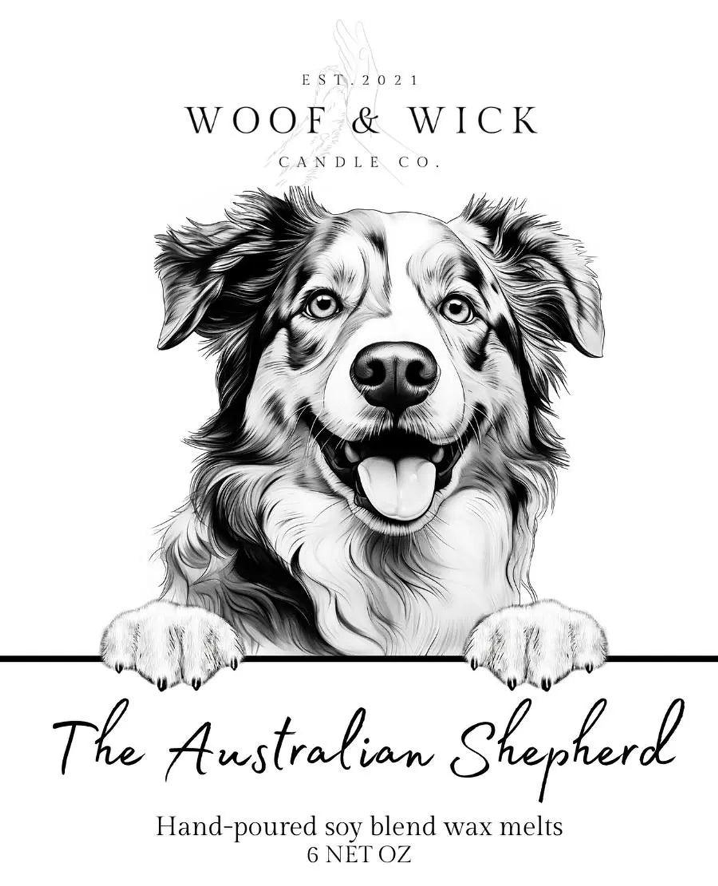 The Australian Shepherd - Dog Breed Soy Wax Melts for Wax Warmers