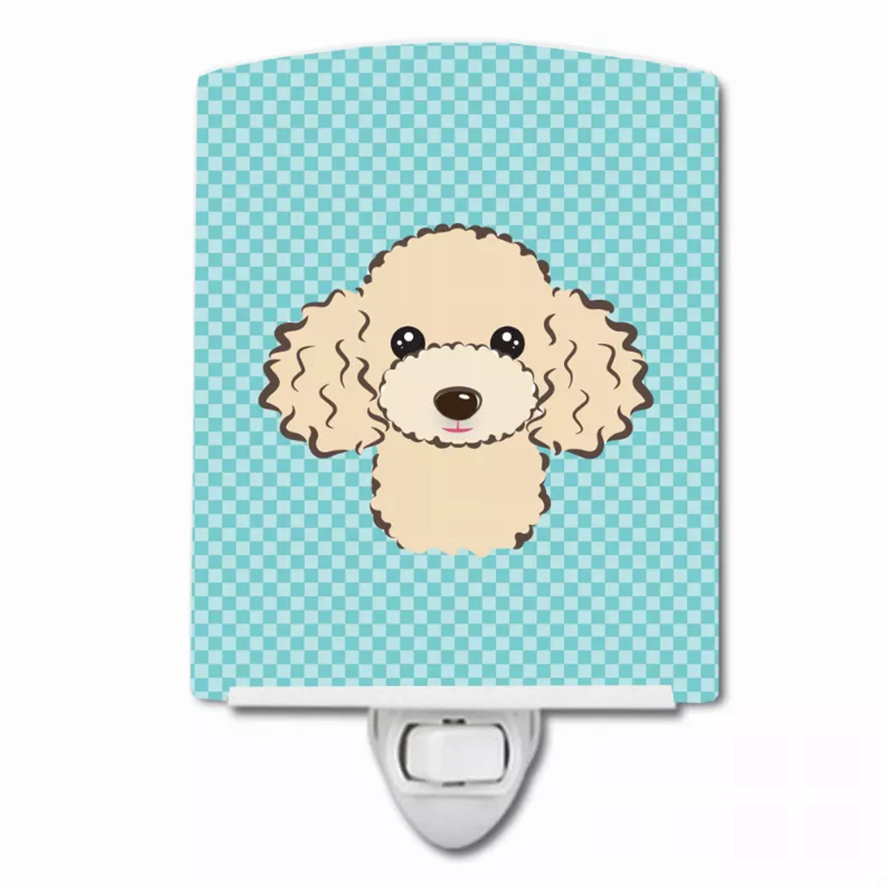 Checkerboard Design with Dog Ceramic Night Light - S000213B001695P098900V000