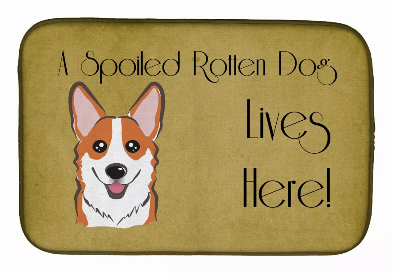 Spoiled Dog Lives Here Dish Drying Mat - S000213B001695P115595V008