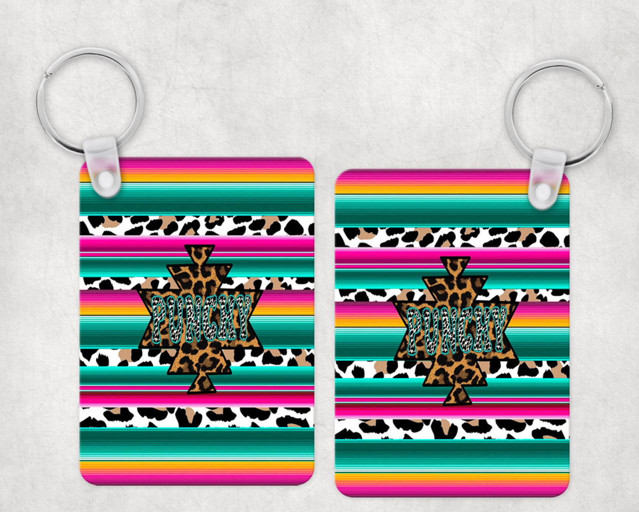 Serape Punchy Keychain