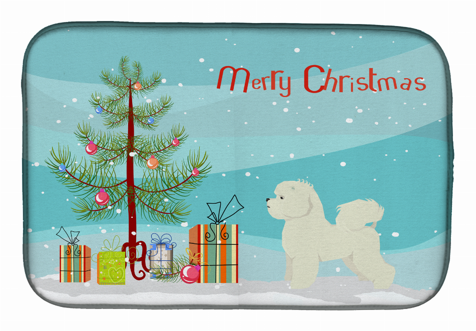 Dog Breed/Merry Christmas art Dish Drying Mat - CK3521DDM