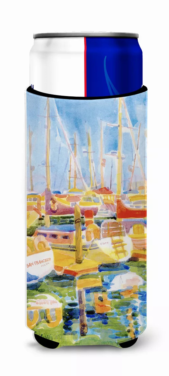Boats at the Harbour Ultra Hugger for slim cans