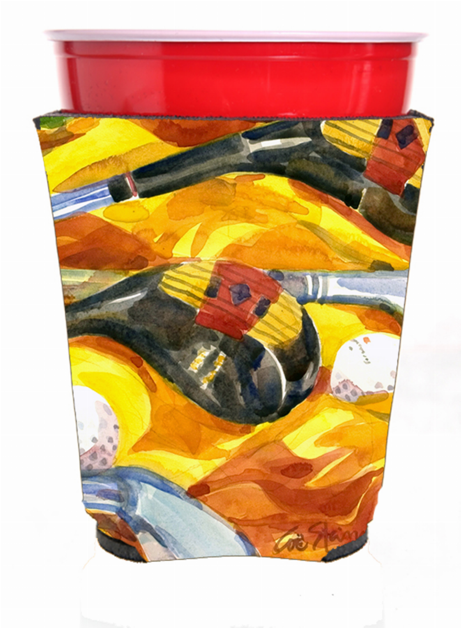 Golf Clubs Golfer Red Solo Cup Hugger