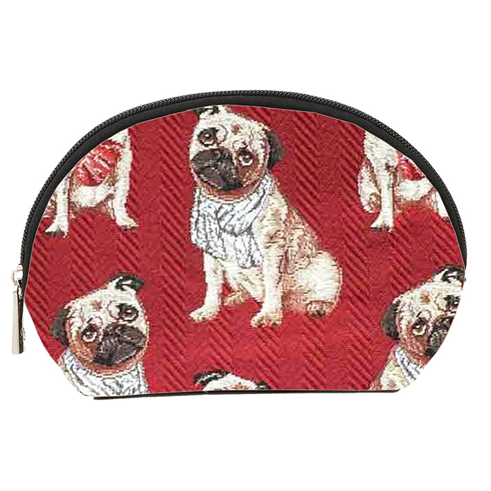 Pug Dog Cosmetic Make Up Bag