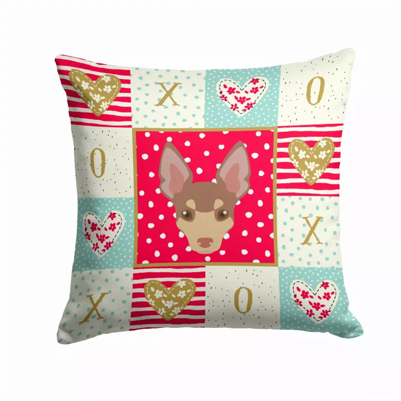 Dog Face Art Love Design Fabric Decorative Pillow