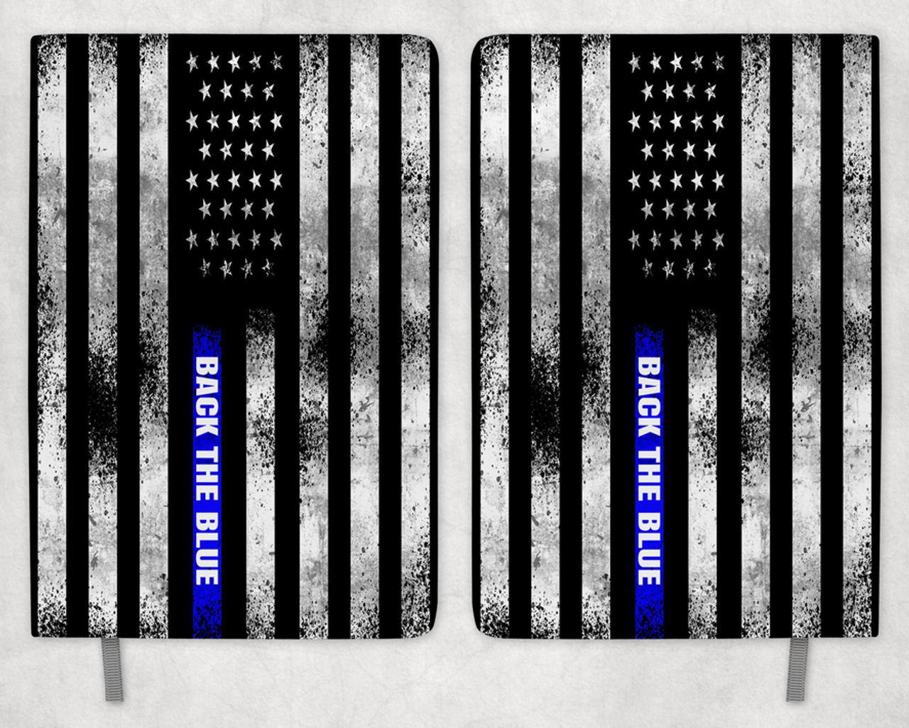 Back The Blue  Printed 8 Inch  A-5 Journal