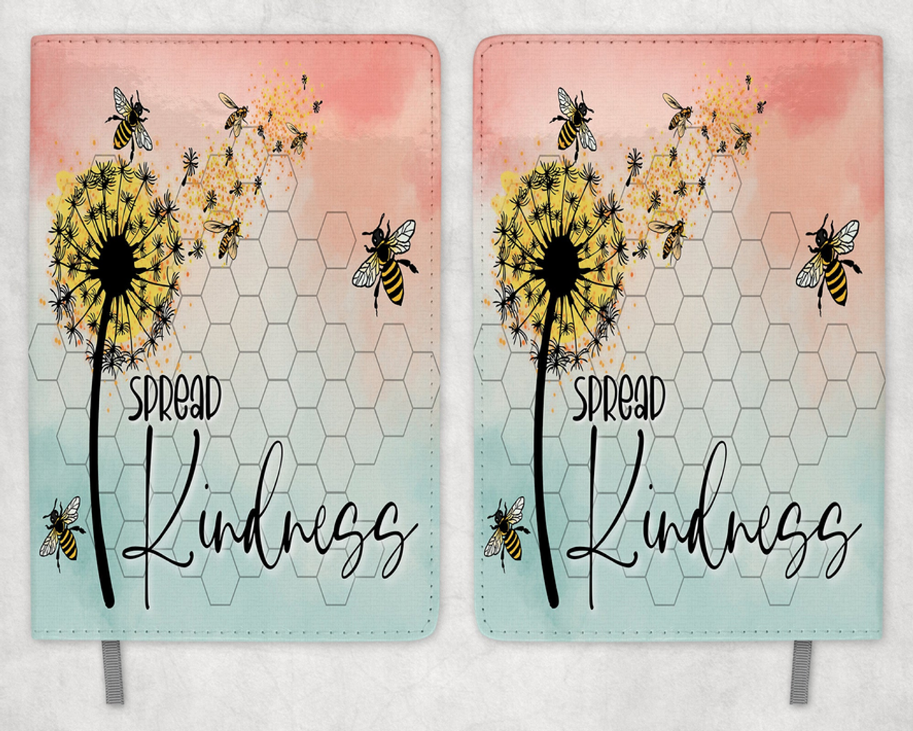 Dandelion Spread Kindness Printed 8 Inch  A-5 Journal