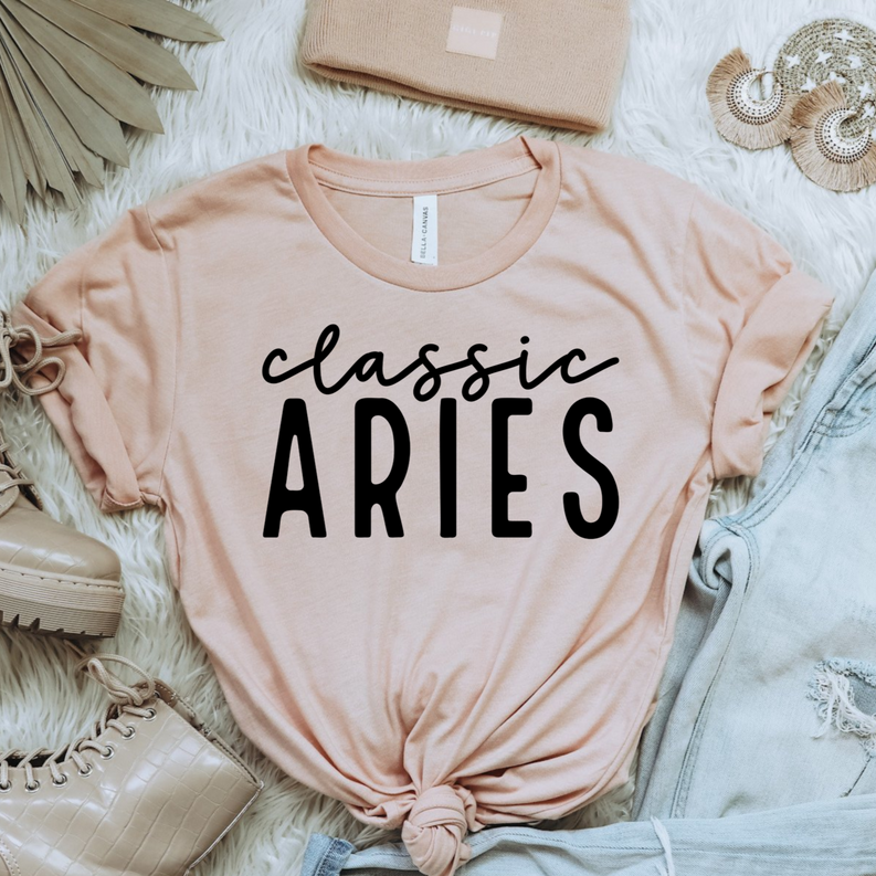 Women's Classic Zodiac Sign T-Shirts - Add-DREAMTEAMMAR553