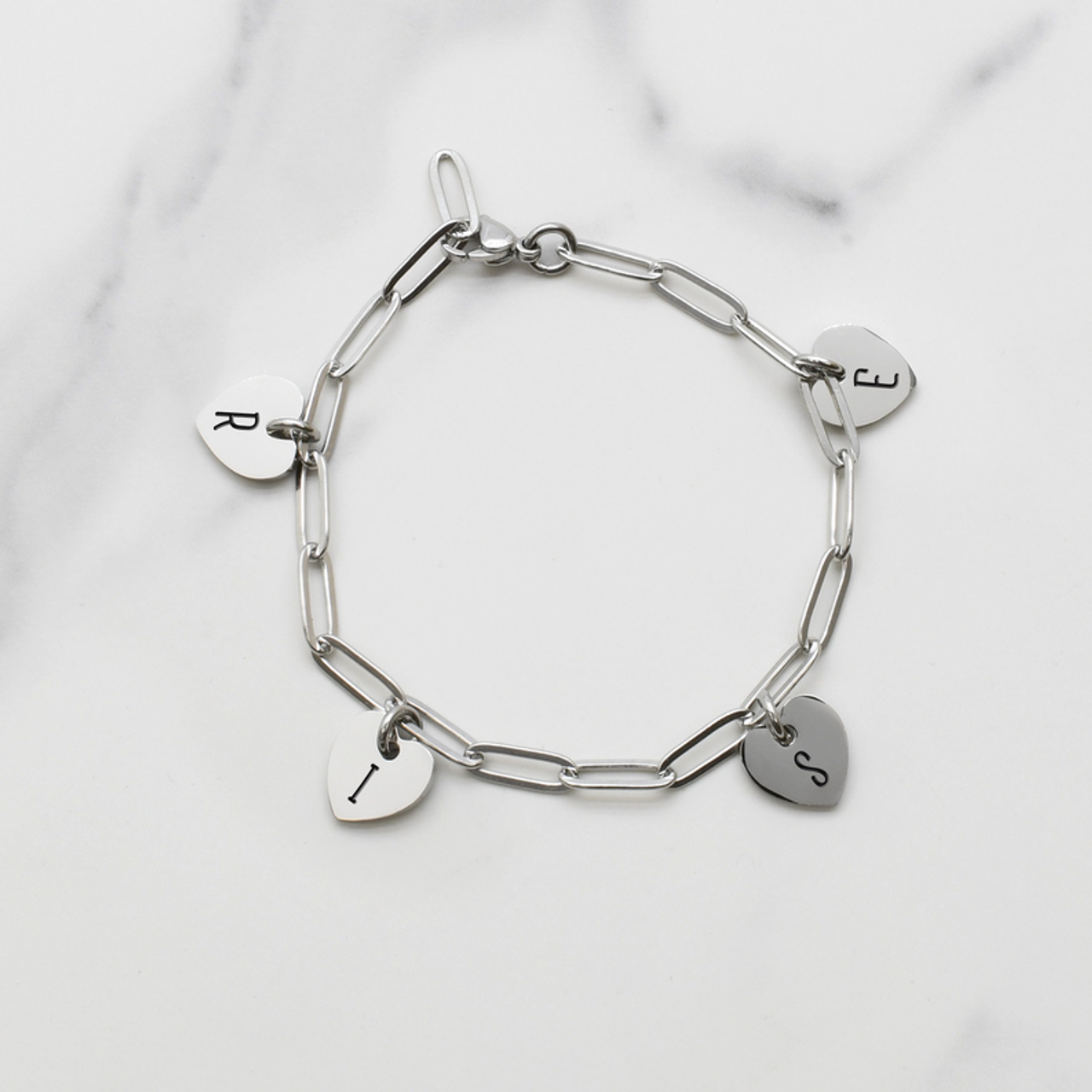 Fully Adjustable Inspirational Heart Charmed Bracelets - PinkBox3-4459