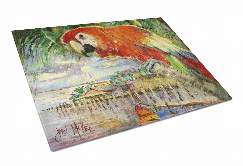 Bird Art Glass Cutting Board Large - JMK1134LCB
