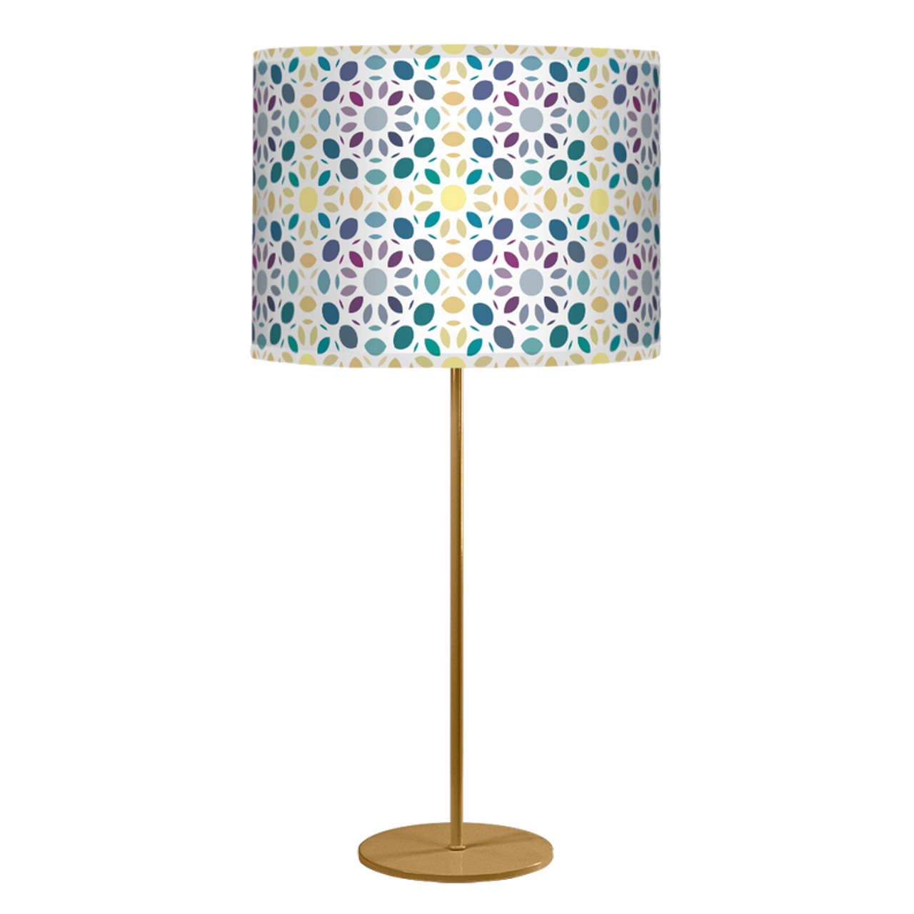 Portland Table Lamp - SBC-PORTLAND-GOLD-DAHLIAMULTI