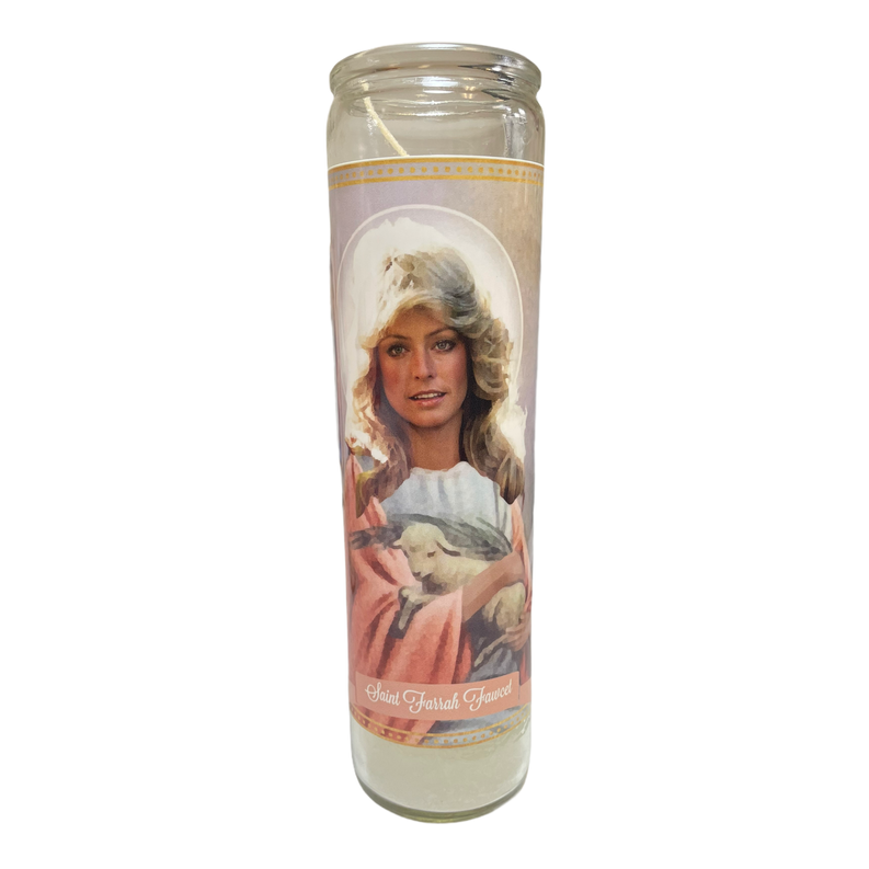 Farrah Fawcet Devotional Prayer Saint Candle