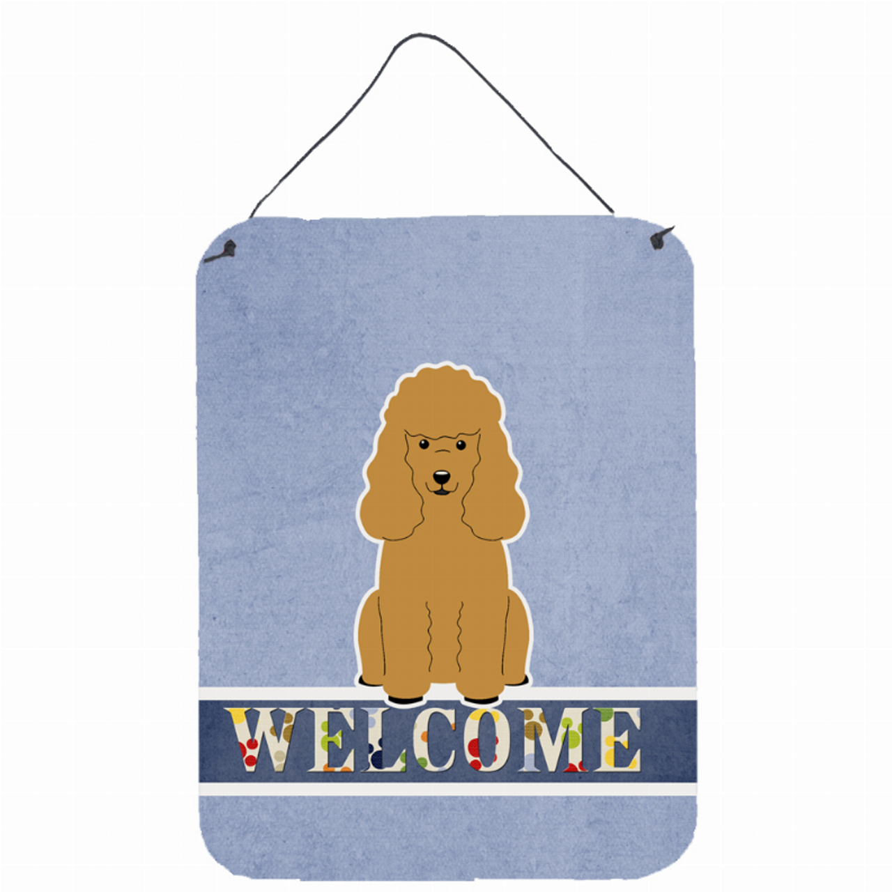 Welcome Sign with Dog Wall or Door Hanging Prints - BB5650DS1216