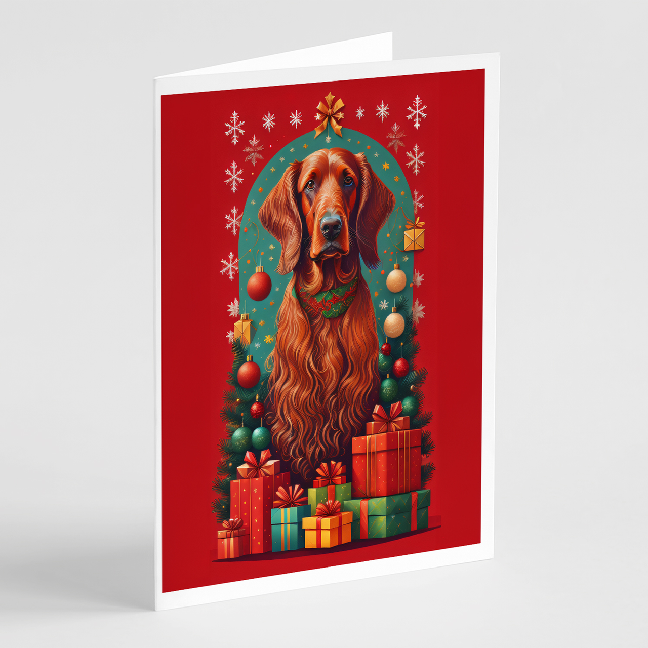 Irish Setter Holiday Christmas Greeting Cards Pack of 8