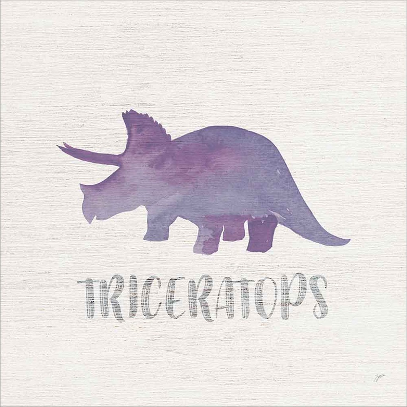Triceratops Sq by Karyn Panganiban, Canvas Art - C1087650-0240000-AAAACMA
