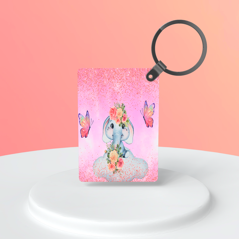Pink Elephant|Keychain