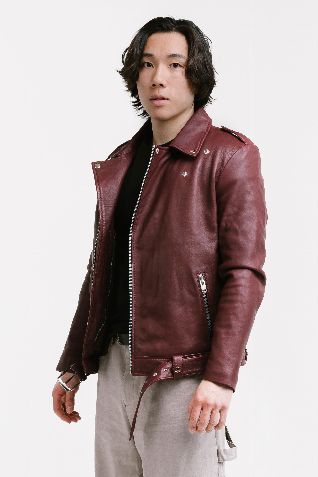 Biker Leather Jacket | Ares - S001868B002263P000005V019