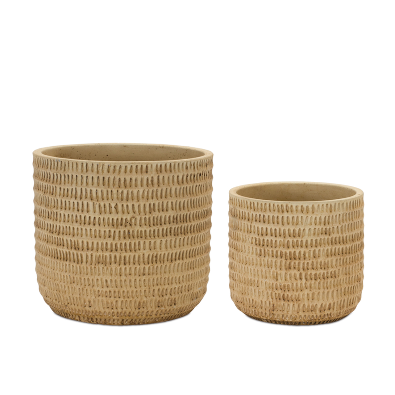 Etched Stone Planter