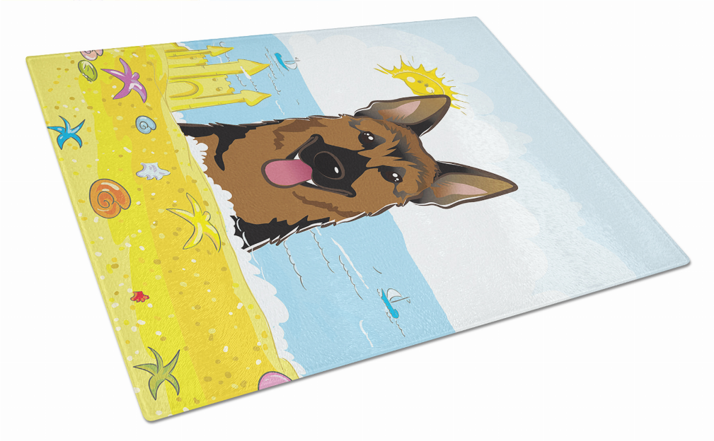 Summer Dog Art Glass Cutting Board Large - S000213B001695P061350V005