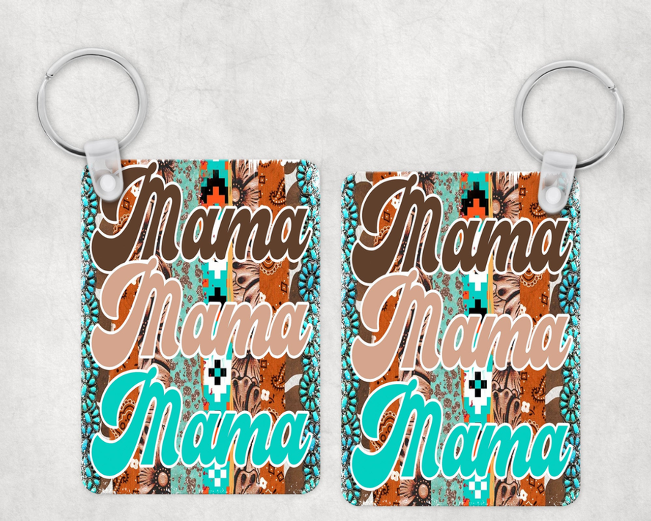 Western mama Keychain