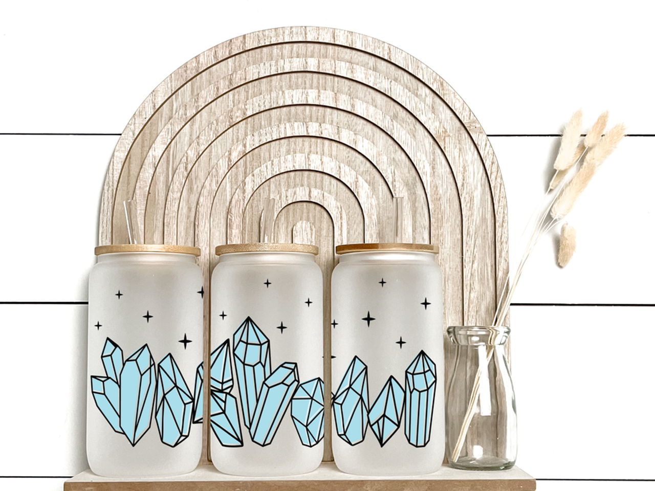 Crystals - Frosted Libby Glass