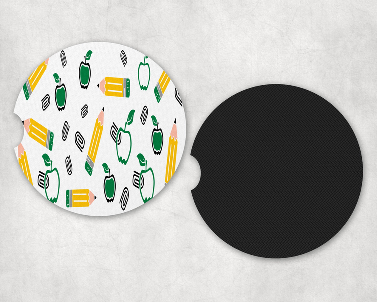 teacher Neoprene Car Coaster Set - 27189869