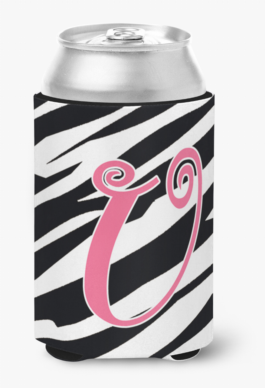 Monogram Letter Can or Bottle Hugger - CJ1037-UCC