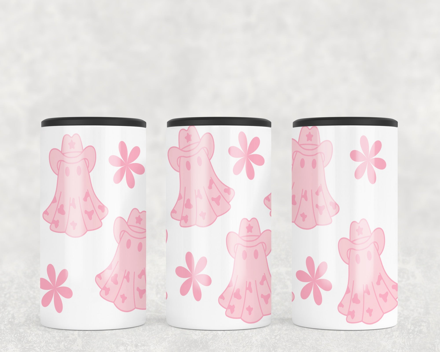 Halloween Western Ghosts  Steel can hugger - optional speaker