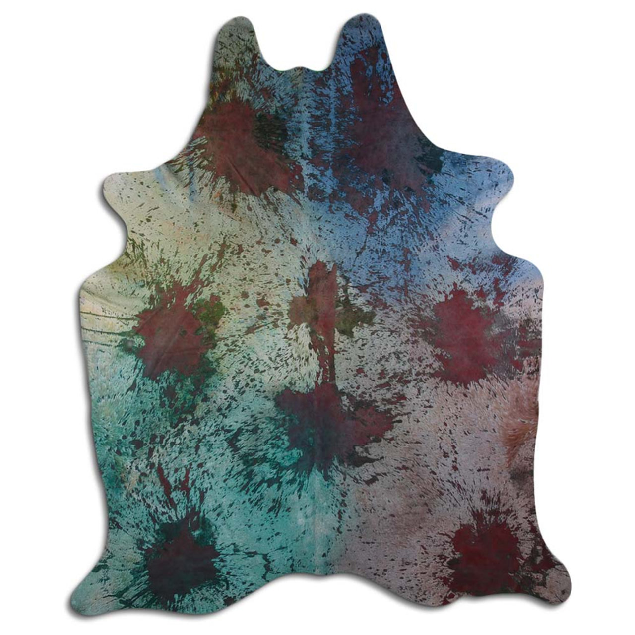 ACID WASHED HAIR ON COWHIDE DISTRESSED COLORFUL - CPDDICOL3A-00126581