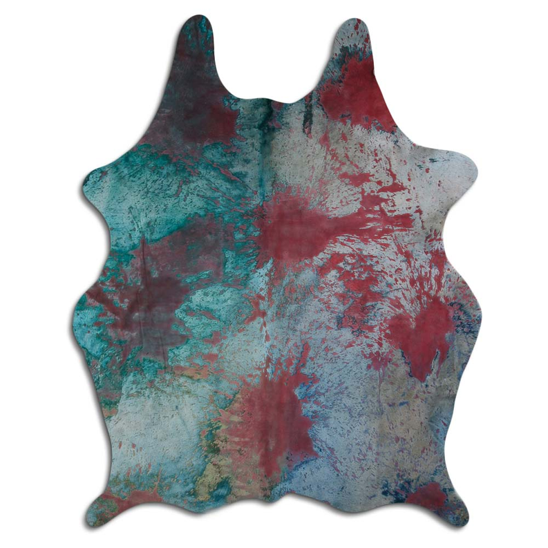 ACID WASHED HAIR ON COWHIDE DISTRESSED COLORFUL - CPDDICOL3A-00126588