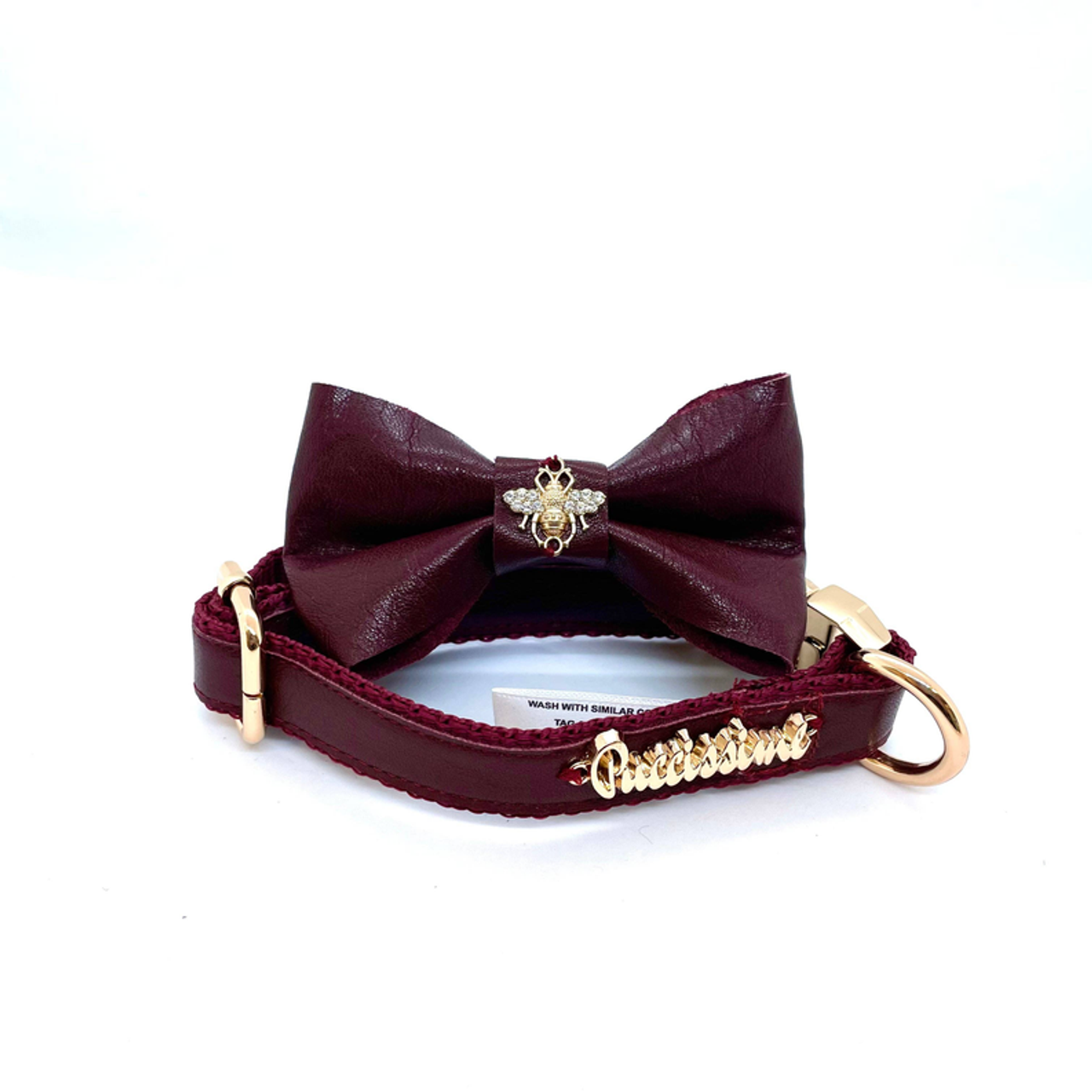 Red Wine collar - PuccissimePet000046