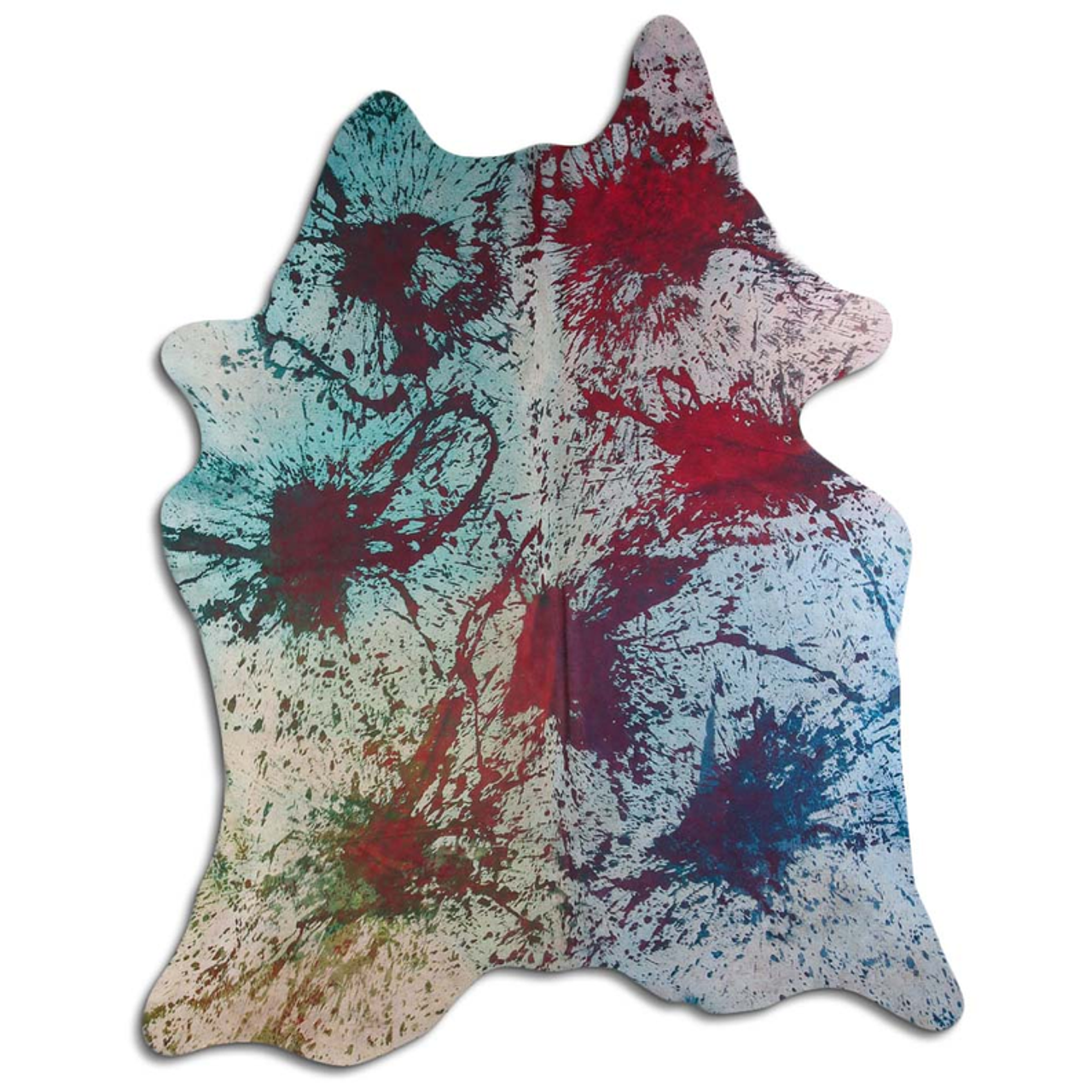 ACID WASHED HAIR ON COWHIDE DISTRESSED COLORFUL - CPDDICOL3A-00128618
