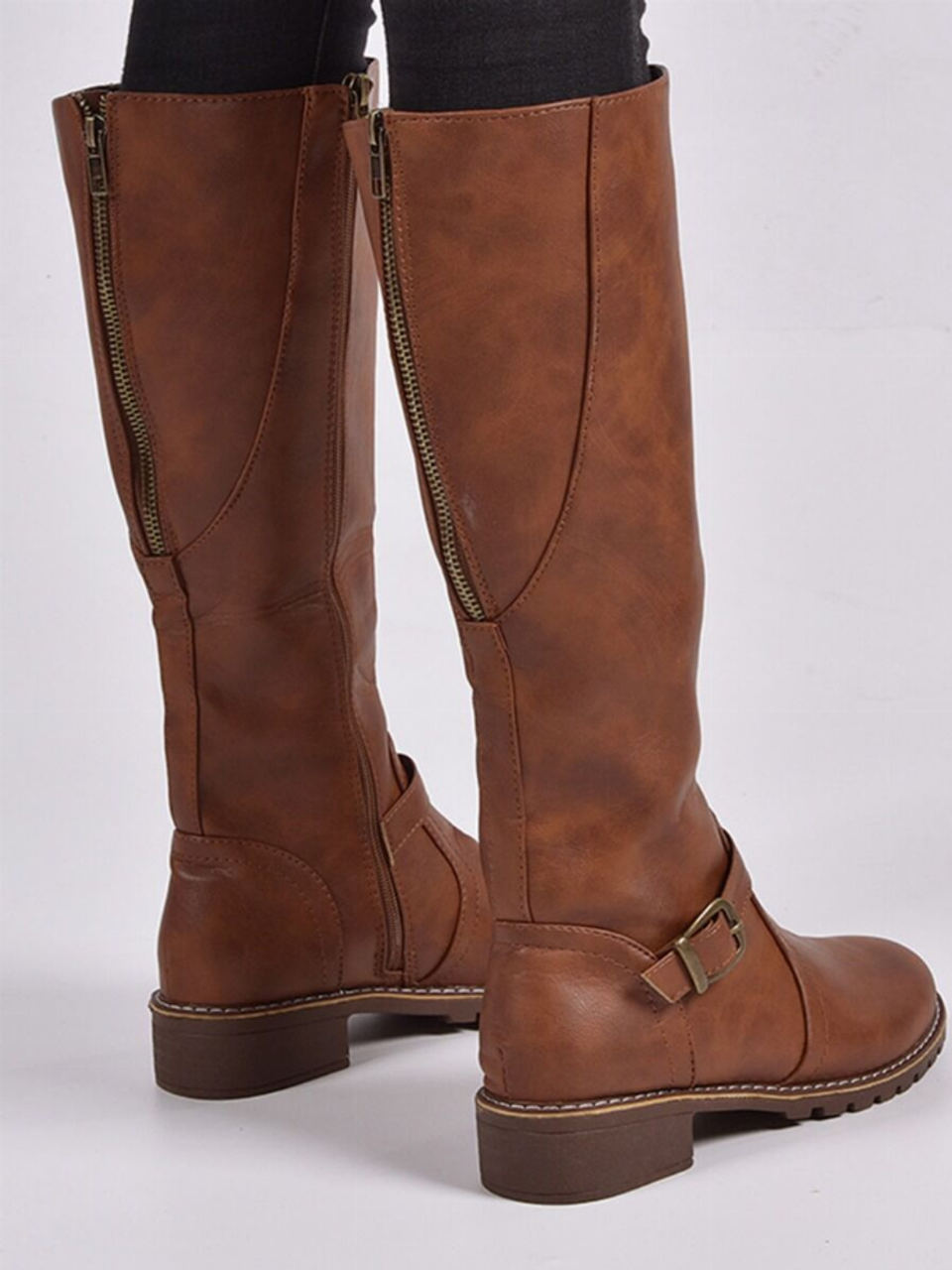 Women Flat high Knight Boots - S001565B002148P000283V025