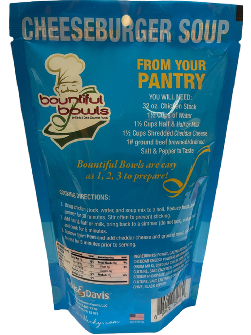 Cheeseburger Bountiful Bowl Soup Mix
